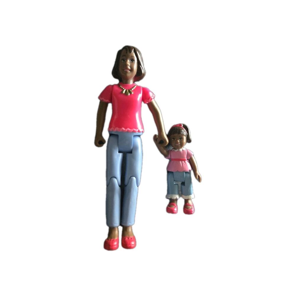Toys R Us Fisher Price Loving Family Figures Mom Daughter African American